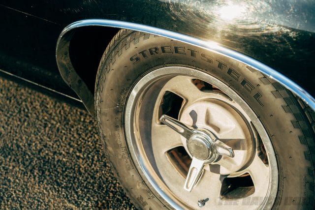 Black Chevy Chevelle on Milestar Streetsteel Tires