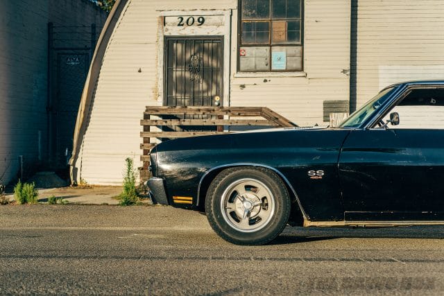Black '70 Chevelle on Milestar Tires