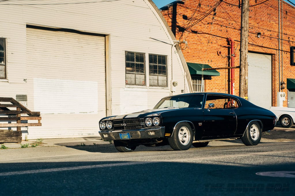 Black 1970 Chevy Chevelle SS on Milestar Streetsteel Tires