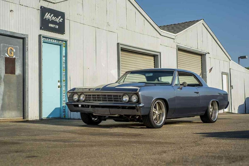 Blue classic chevelle
