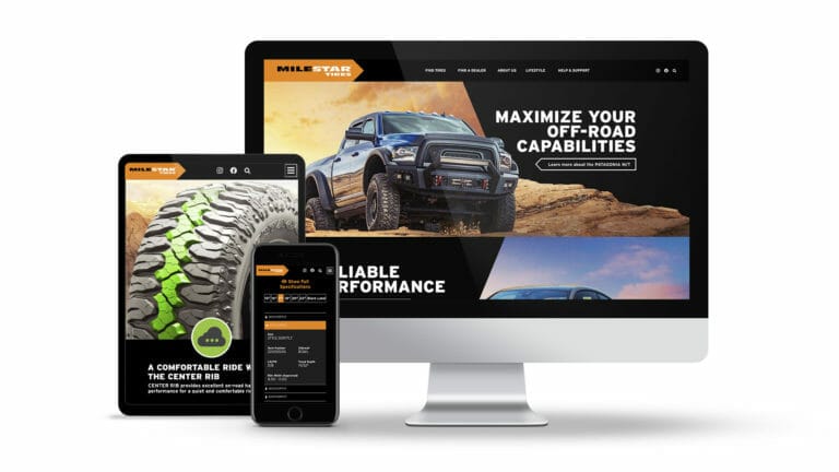 milestar tires new interactive website