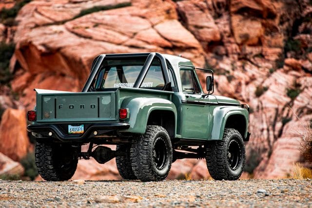 MS_GreenF250_13 rear 3/4 shot of hodson ford
